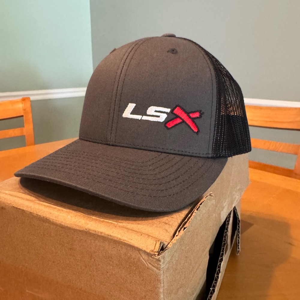 Black and Gray LSX Trucker Hat